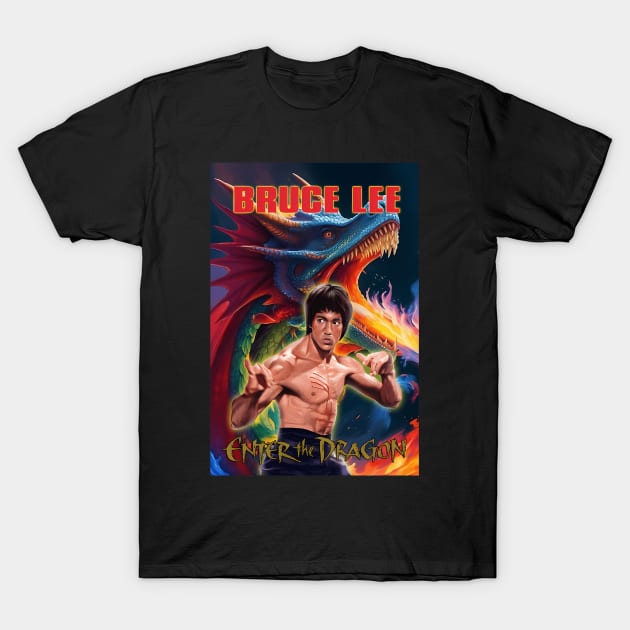 Vintage Movie Bruce Jeet Kune Do Be Water Lee T-Shirt by Garmentcrooks